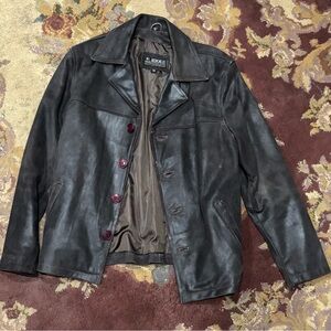 Dark Brown Kookie Leather Jacket